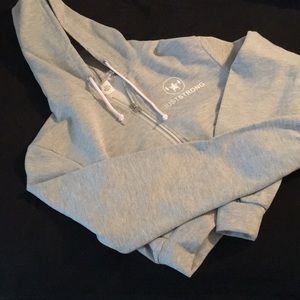 Just strong cropped hoodie